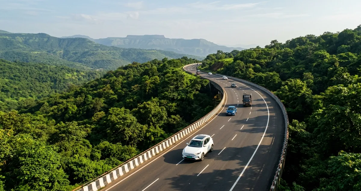Premium EV cab on the Mumbai-Pune Expressway — complete guide to booking a Mumbai to Pune cab
